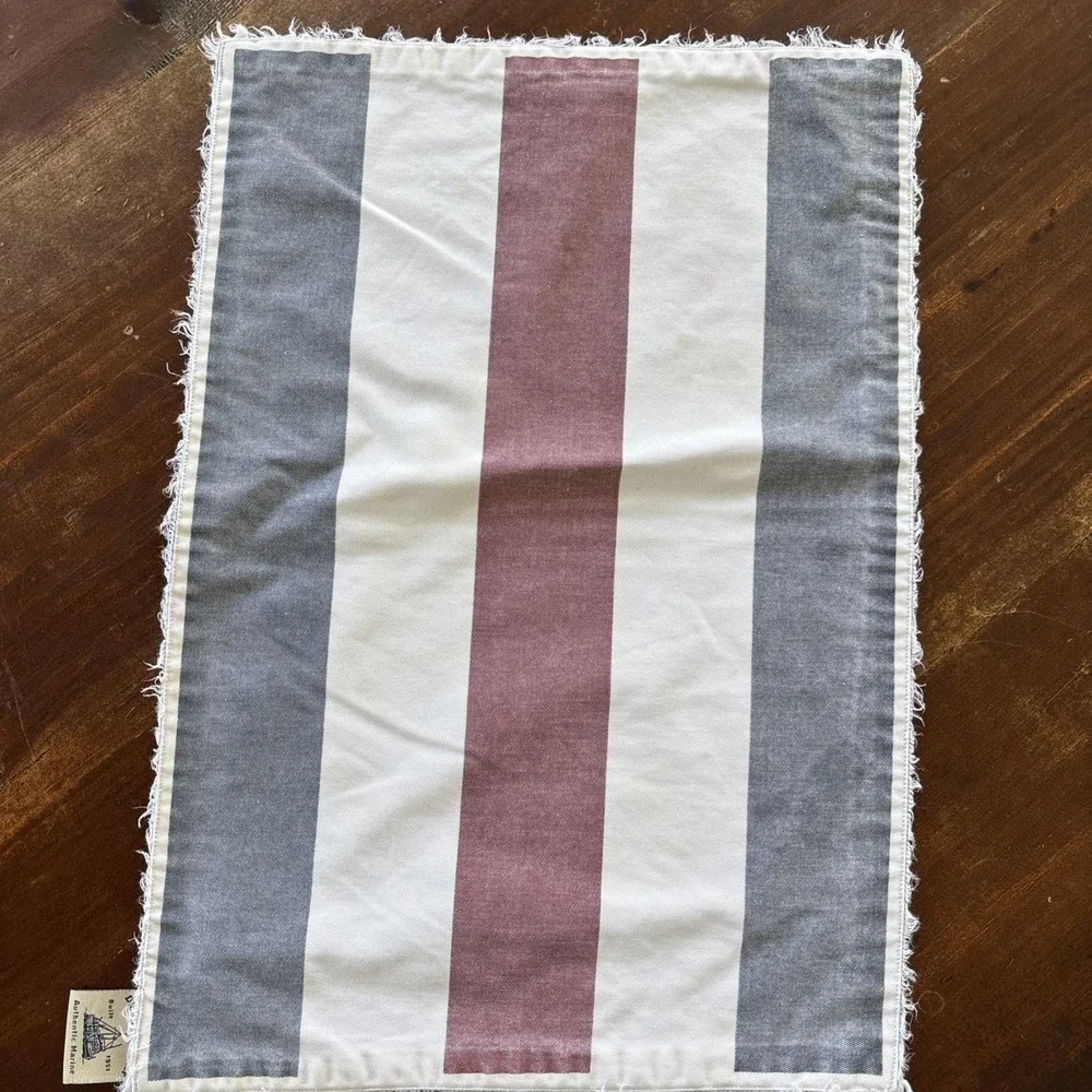 Nautical Signal Flag Sailboat Placemat Set (4)‎ + 4 Kitchen Towels Dickie Walker